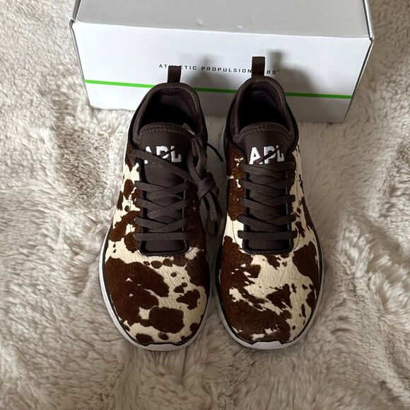 APL Women’s Iconic Phantom in Deep Brown/White/Cow Size 8.5 - Picture 2 of 9